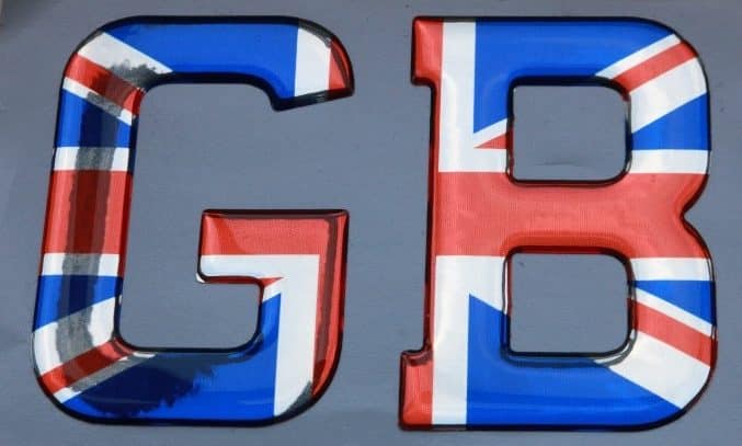 GB Vehicle domed Badge